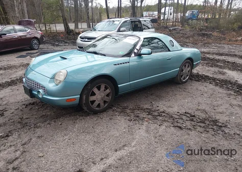 2002 Ford Thunderbird из США, поврежденный, VIN 1FAHP60A62Y129865